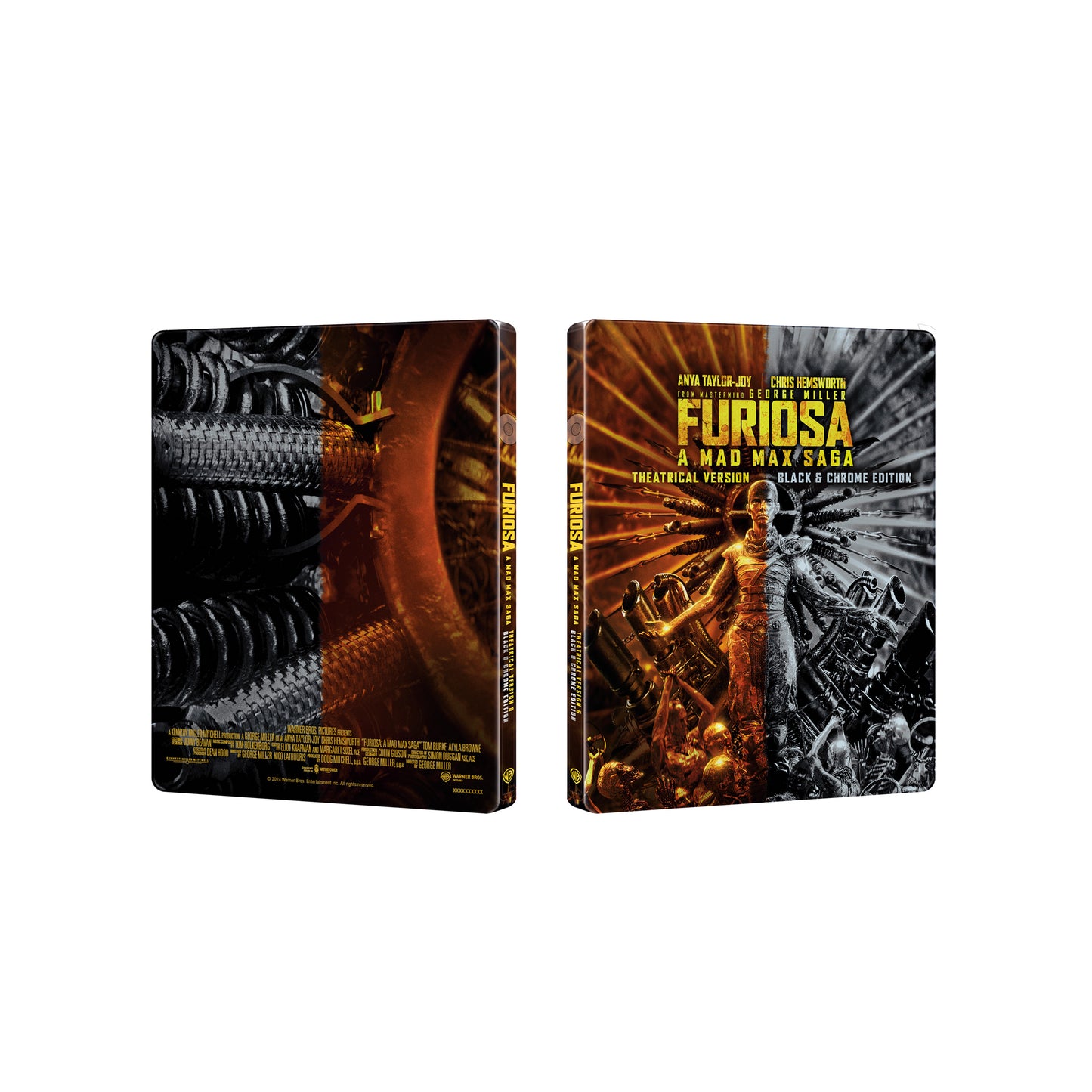 Furiosa: A Mad Max Saga Black & Chrome 4K Blu-ray Steelbook