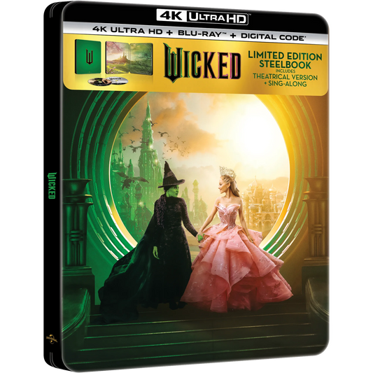 Wicked (Walmart Exclusive) Steelbook (4K Ultra HD + Blu-ray + Digital)