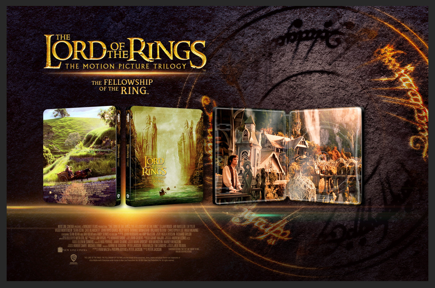 The Lord Of The Rings Trilogy 4K Blu-ray Steelbook Blufans Exclusive #100 #101 #102 Triple Box Set - PREORDER