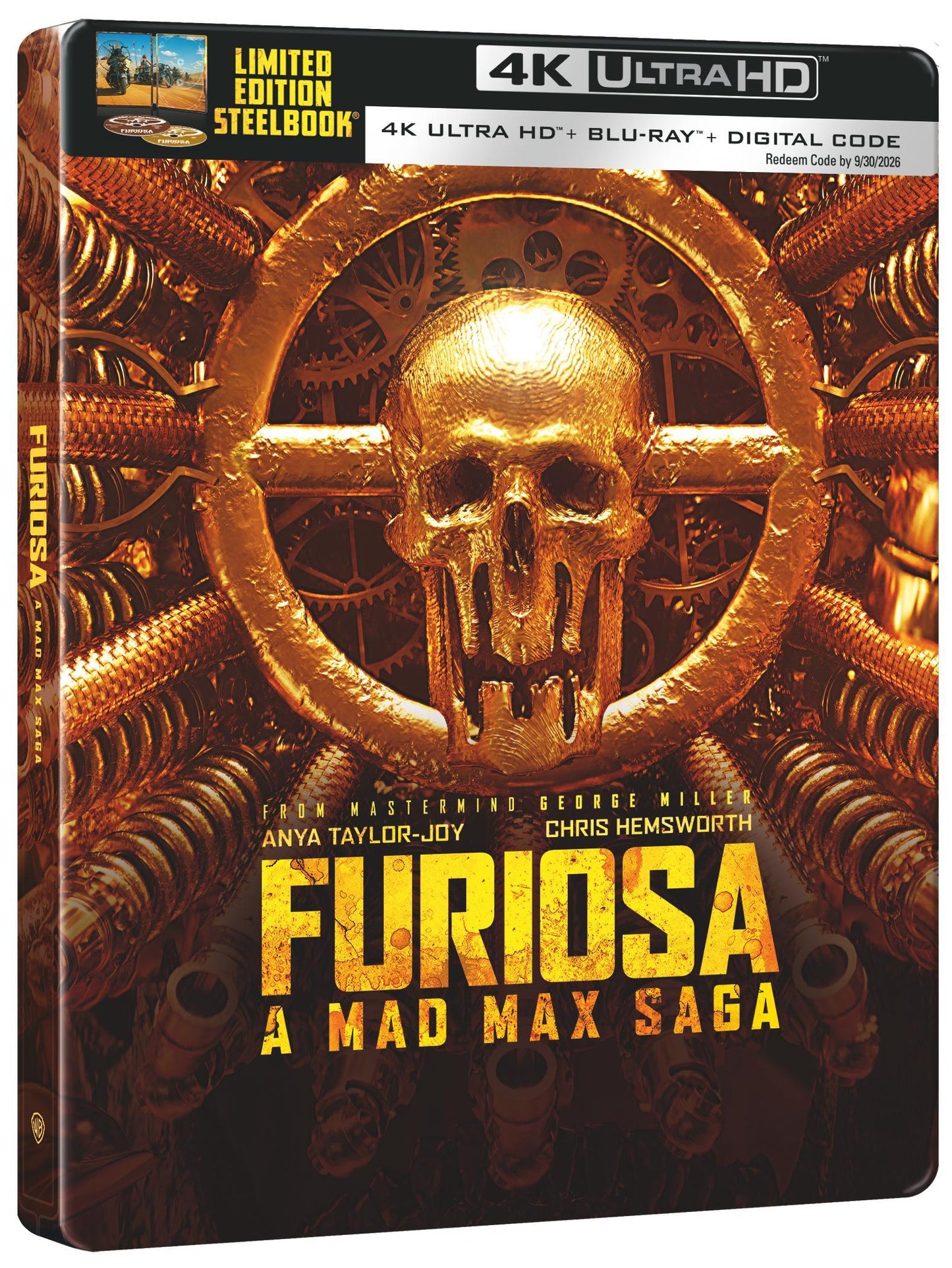 Furiosa: A Mad Max Saga Steelbook (4K Ultra HD + Blu-ray + Digital)