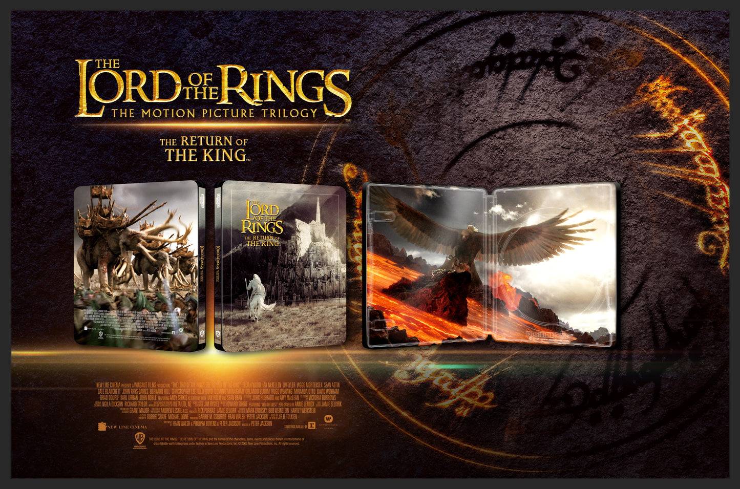 The Lord Of The Rings Trilogy 4K Blu-ray Steelbook Blufans Exclusive #100 #101 #102 Triple Box Set - PREORDER