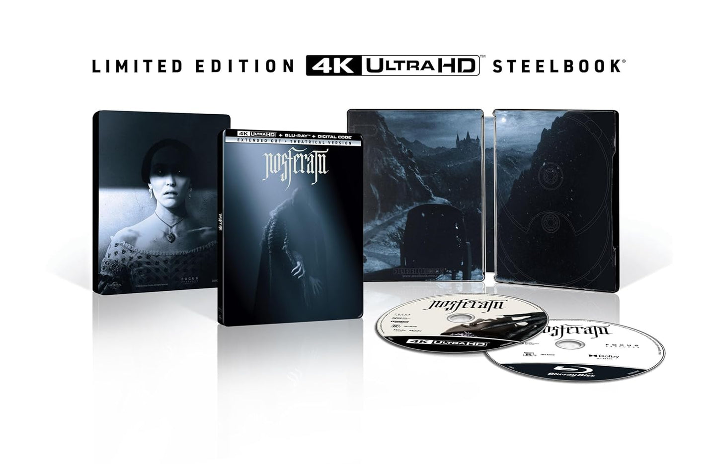 Nosferatu (Extended Cut) Limited Edition Steelbook (4K Ultra HD + Blu-ray + Digital)