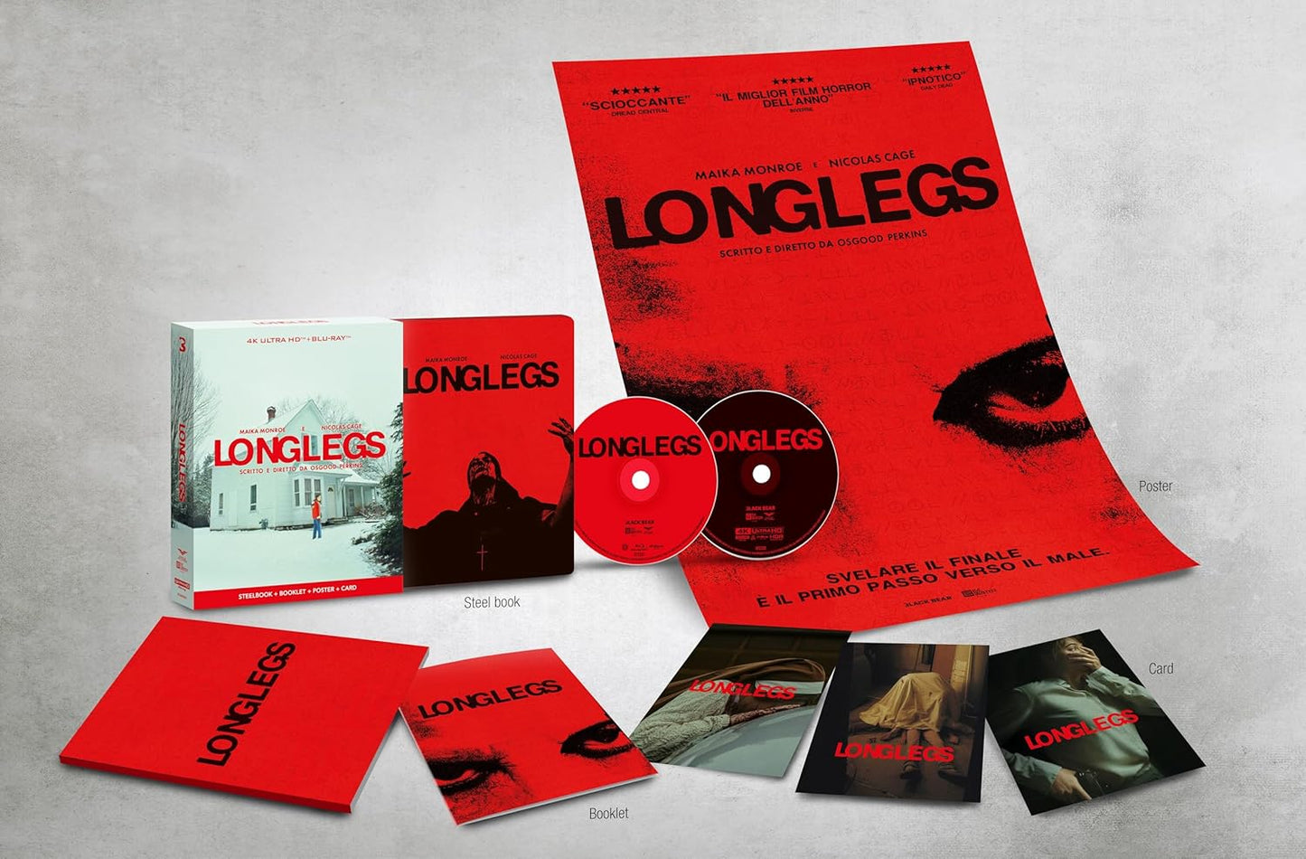 Longlegs (4K UHD + 2D Blu-ray) Steelbook Limited Collector's Edition