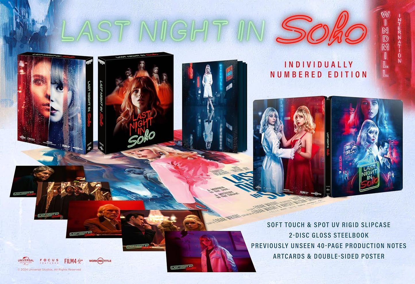 Last Night in Soho (4K UHD + 2D Blu-ray) Steelbook Limited Collector's Numbered Edition