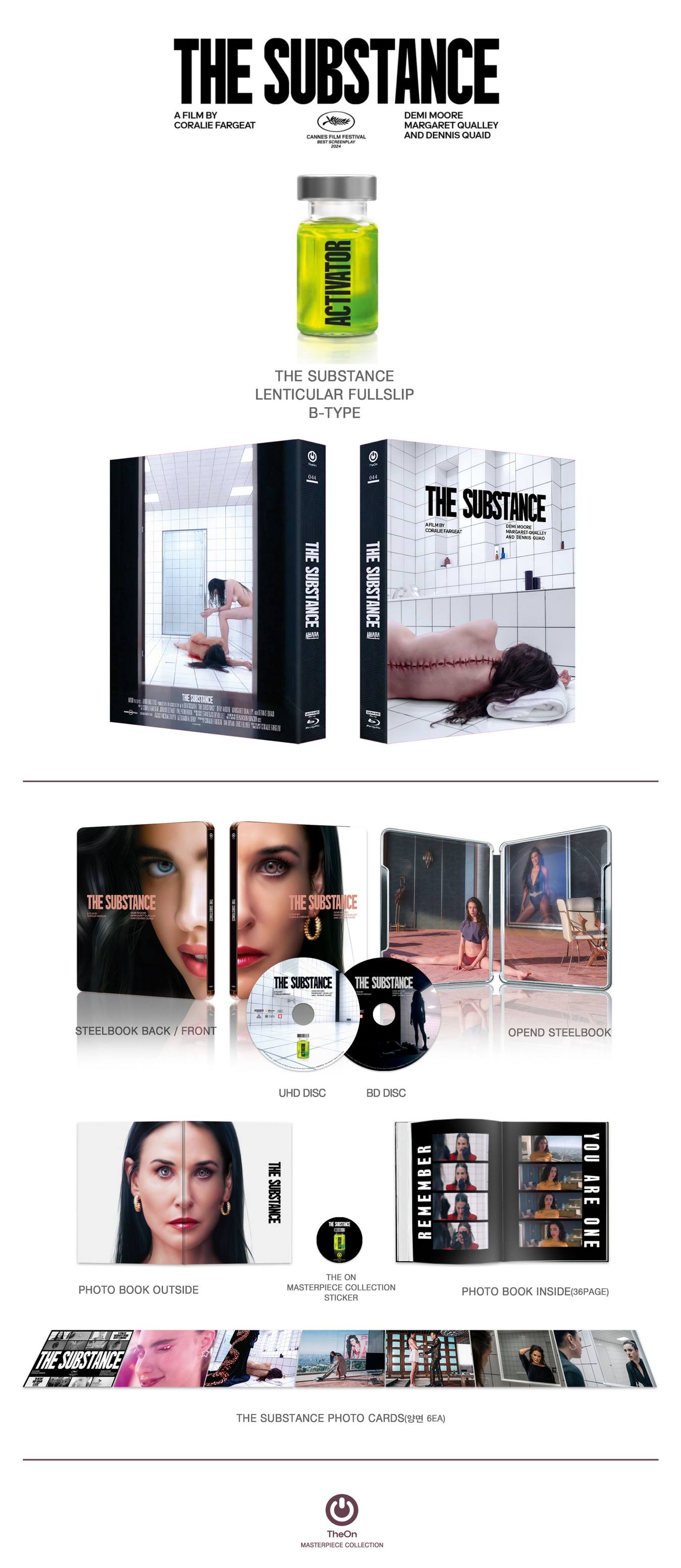 The Substance 4K Blu-ray Steelbook TheOn KimchiDVD Exclusive #44 One Click Box Set - PREORDER