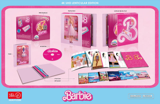 Barbie 4K  Blu-ray Steelbook Lenticular Slip HDzeta Silver Label