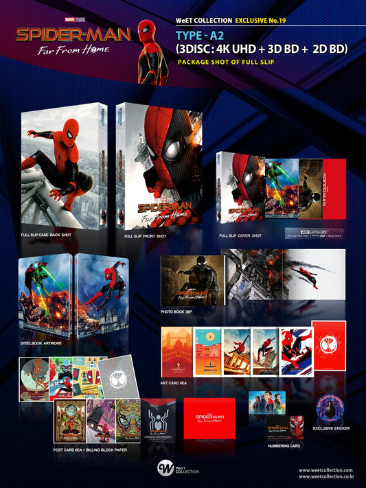 Spider-Man : Far From Home 4K+2D Steelbook WeET Collection Exclusive #19 Full Slip A2 - PREORDER