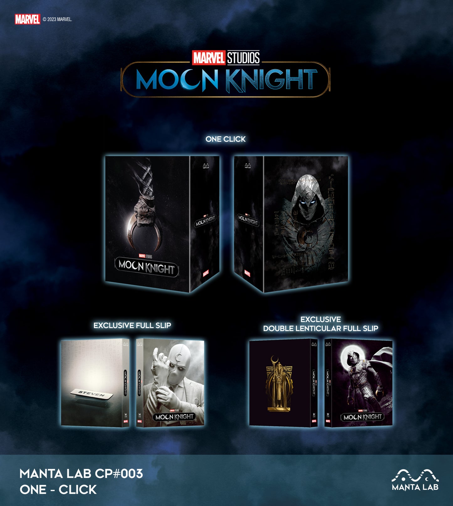 Moon Knight Steelbook Manta Lab MCP#004 One Click Box (Discless) - PREORDER