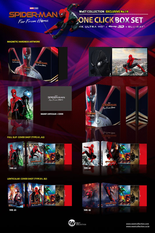 Spider-Man : Far From Home 4K+3D+2D Steelbook WeET Collection Exclusive #19 One Click Box Set - PREORDER