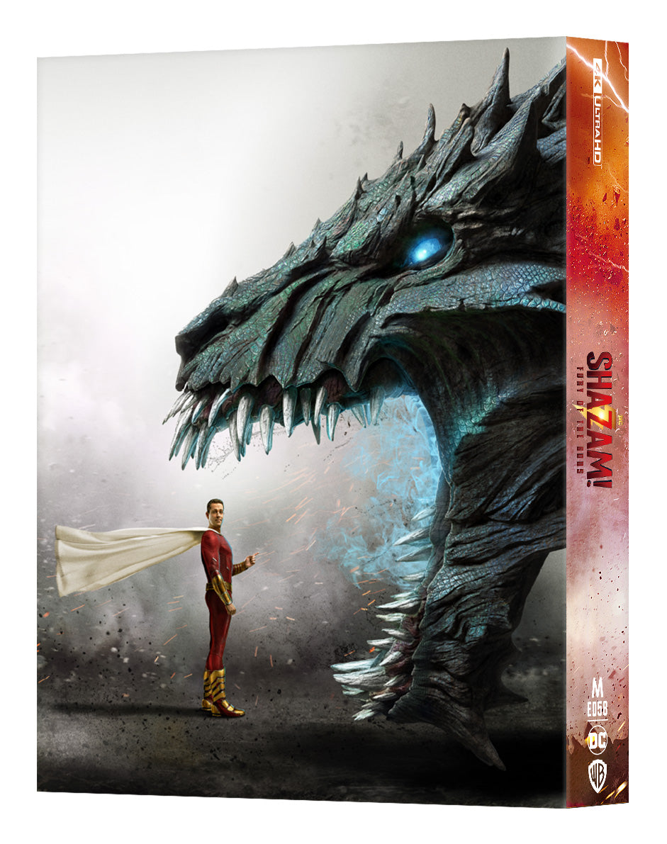 Shazam! Fury of The Gods 4K Blu-ray Steelbook Manta Lab Exclusive ME#58 HDN GB Pre-Order Lenticular Slip