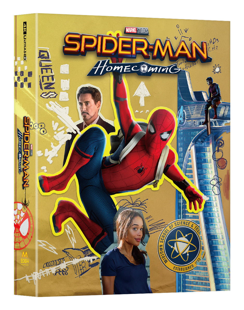 Spider-Man: Homecoming 4K Blu-ray Steelbook Manta Lab Exclusive ME#64 Full Slip