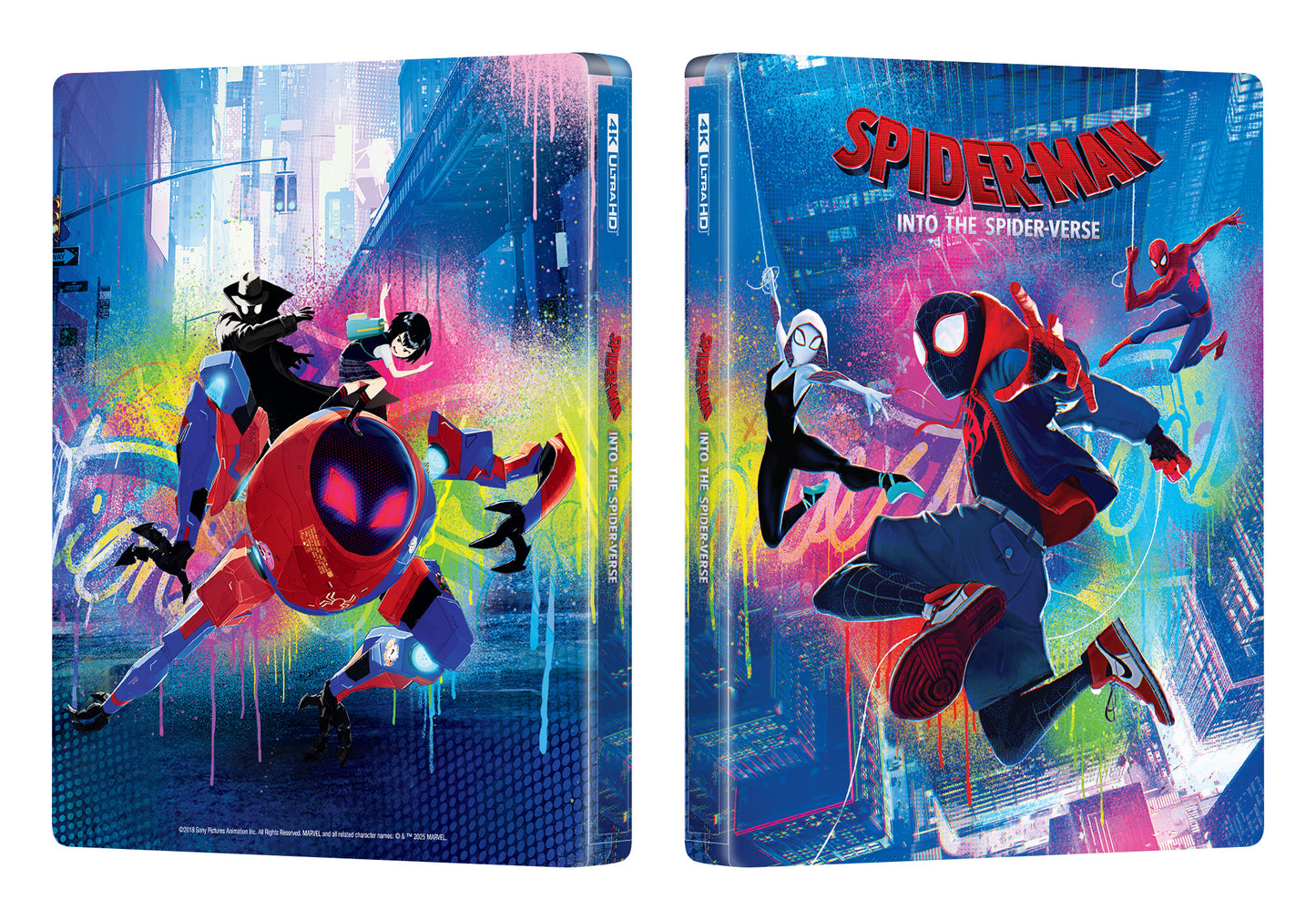 Spider-man: Into the Spider-Verse 4K Blu-ray Steelbook Manta Lab Exclusive ME#71 One Click Box Set - PREORDER