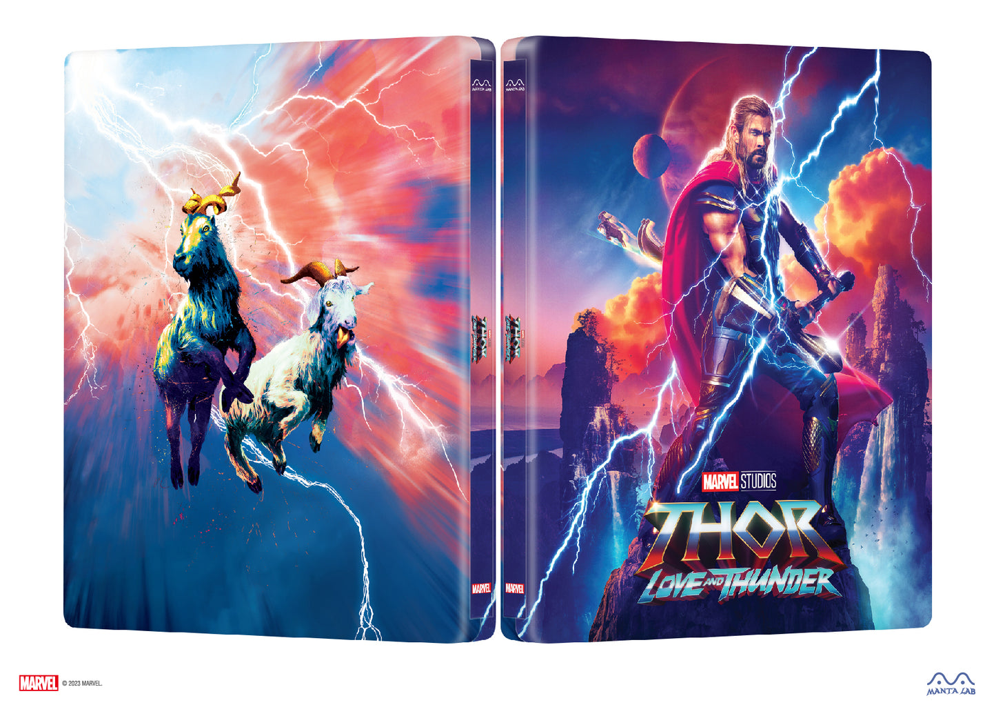 Thor: Love and Thunder Steelbook (Discless) Steelbook Manta Lab Exclusive MCP#-005 HDN GB Pre-Order Double Lenticular Slip