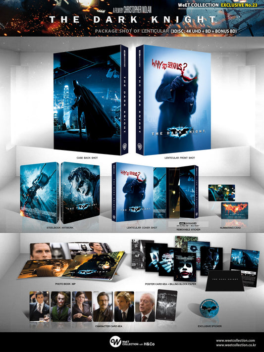 The Dark Knight 4K+2D Blu-ray Steelbook WeET Collection Exclusive #23 Lenticular Slip - PREORDER