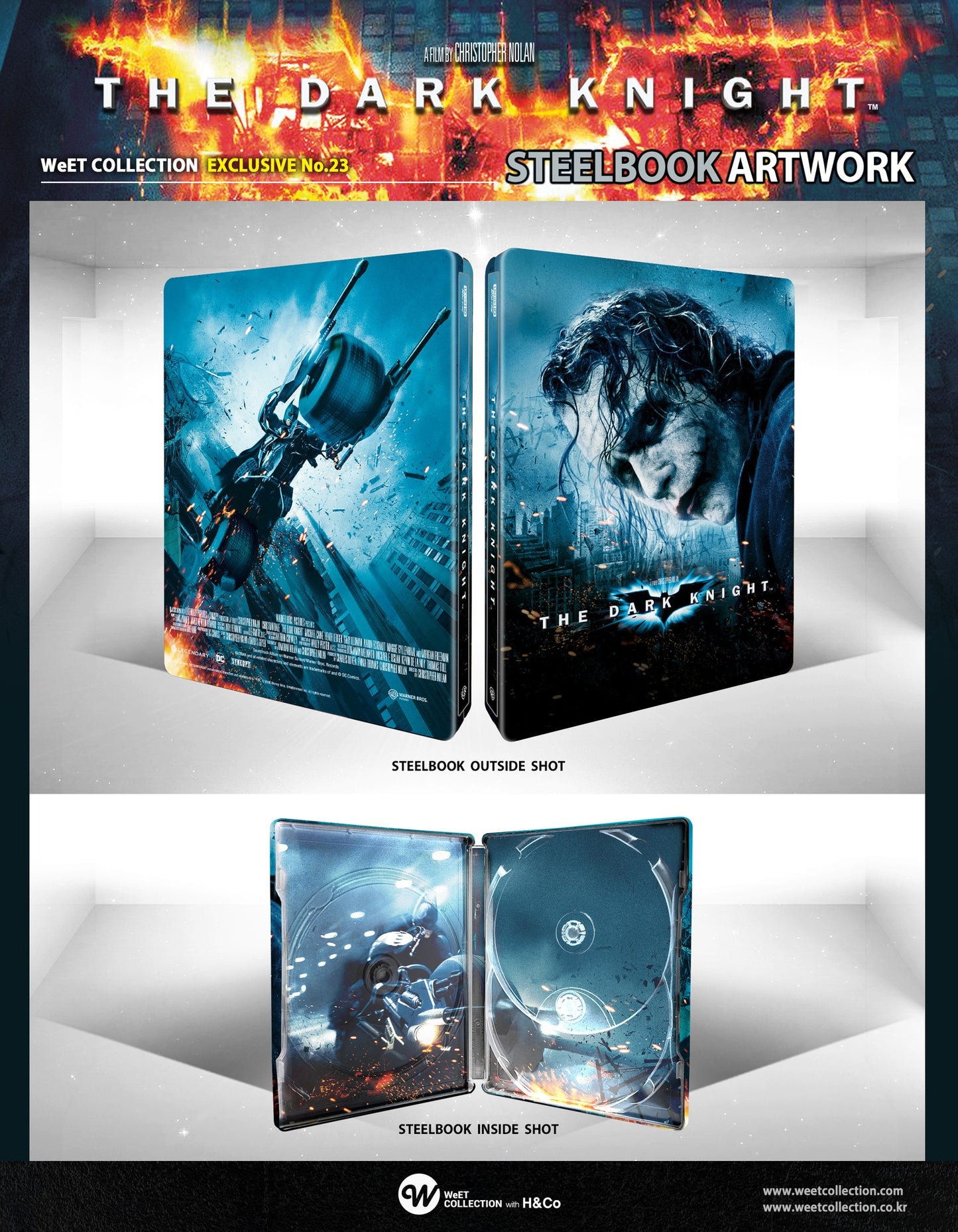 The Dark Knight Trilogy 4K+2D Blu-ray Steelbook WeET Collection Exclusive #22,23,24 6 Editions One Click Box - Numbered 700/700