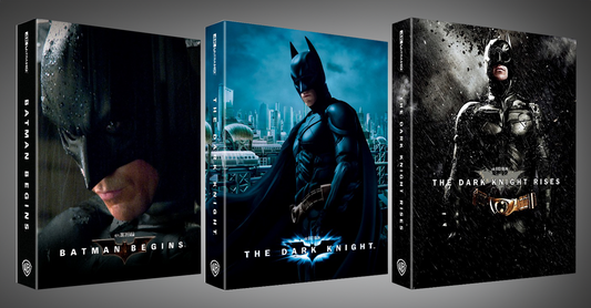 The Dark Knight Trilogy 4K+2D Blu-ray Steelbook WeET Collection Exclusive #22,23,24 - Full Slip Set - PREORDER