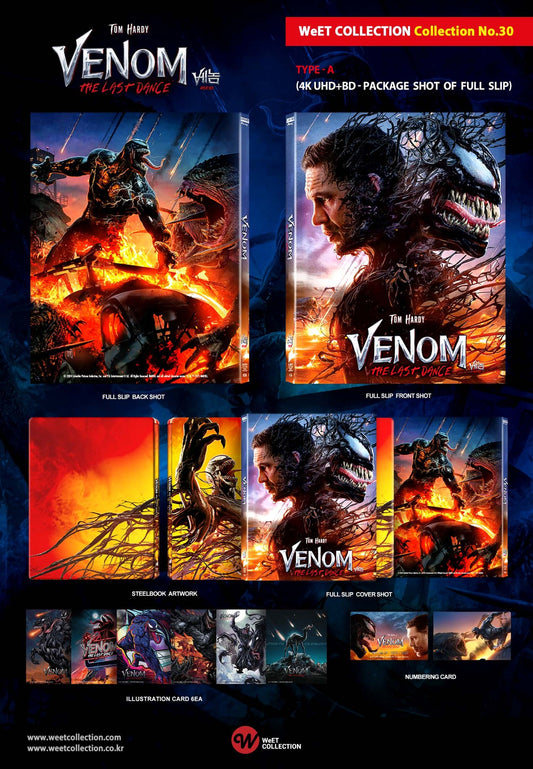 Venom: The Last Dance 4K+2D Blu-ray Steelbook WeET Collection Collection #30 Full Slip - PREORDER