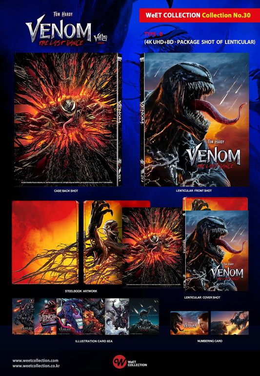 Venom: The Last Dance 4K+2D Blu-ray Steelbook WeET Collection Collection #30 One Click Set - PREORDER