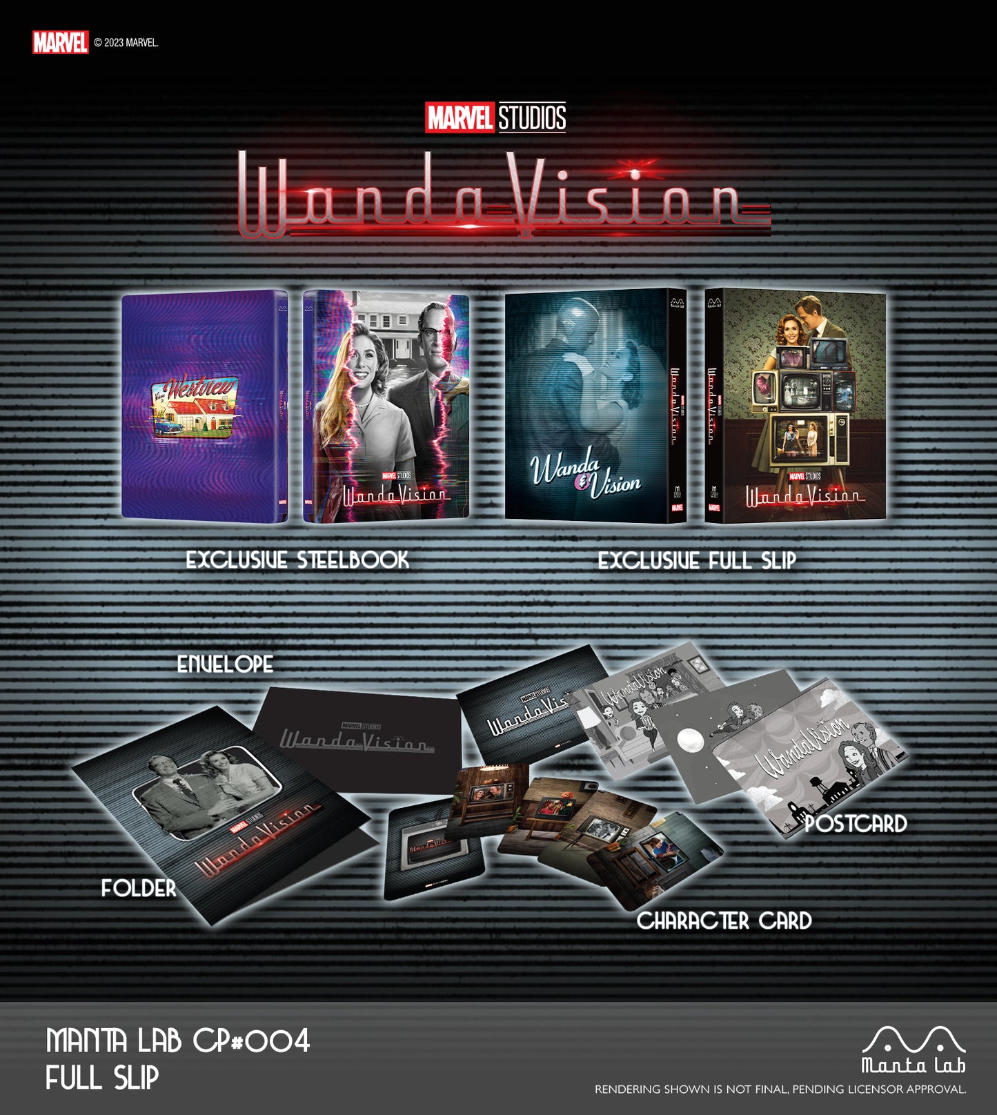 WandaVision Steelbook Manta Lab MCP#004 Full Slip (Discless)