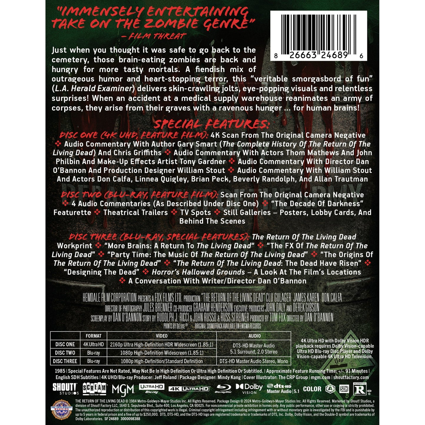 The Return of the Living Dead (Walmart Exclusive) Steelbook (4K Ultra HD + Blu-ray)