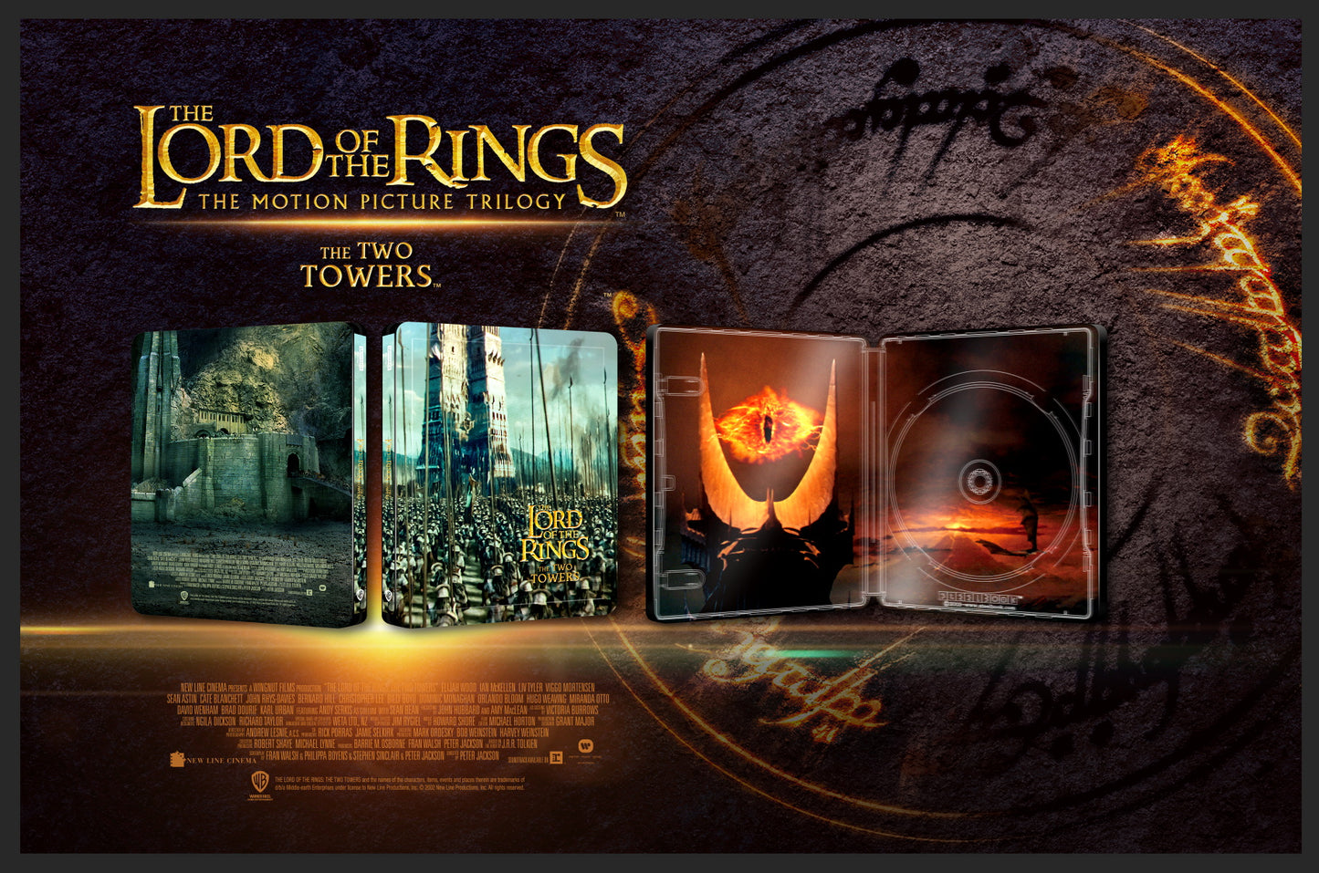 The Lord Of The Rings Trilogy 4K Blu-ray Steelbook Blufans Exclusive #100 #101 #102 Triple Box Set - PREORDER