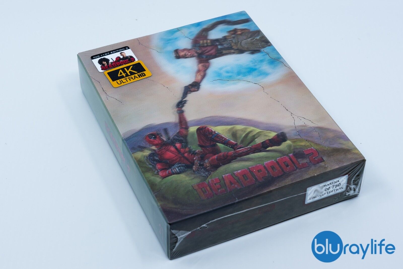 Deadpool 2 4K Blu-ray Steelbook Filmarena Collection #107 E3 Lenticula