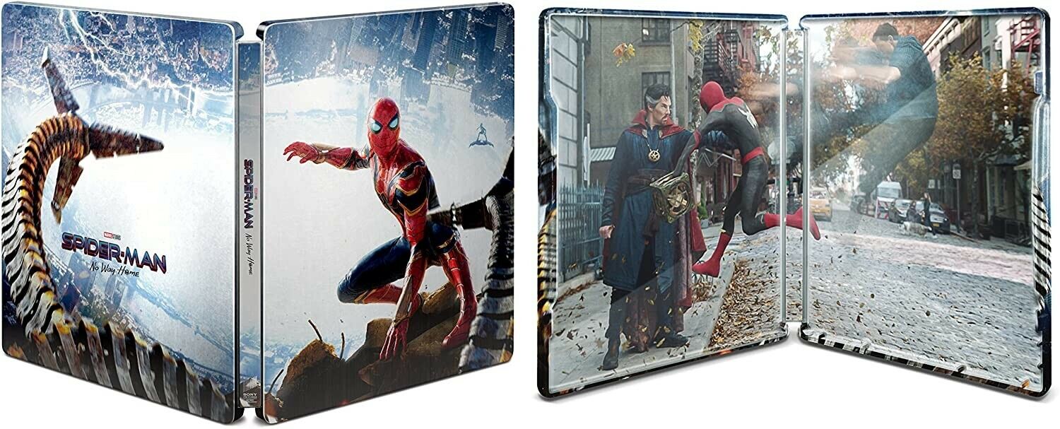 Spider-Man No Way Home Steelbook 4K deals + Blu-ray + Digital