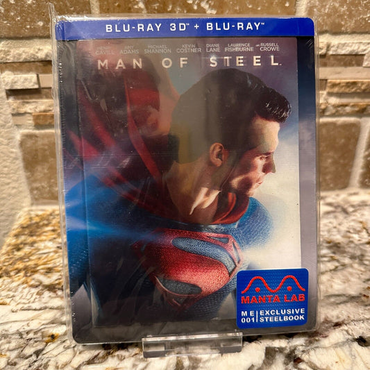 Man Of Steel 3D+2D Blu-ray Steelbook Manta Lab Exclusive ME#1 Lenticular Magnet Edition