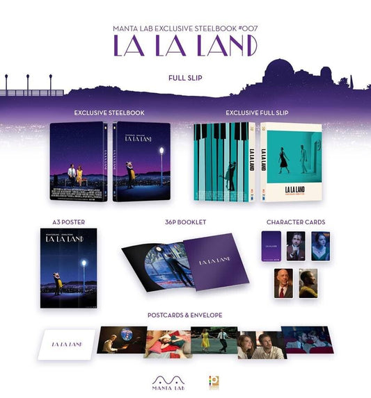 La La Land Blu-ray Steelbook Manta Lab Exclusive ME#7 Full Slip