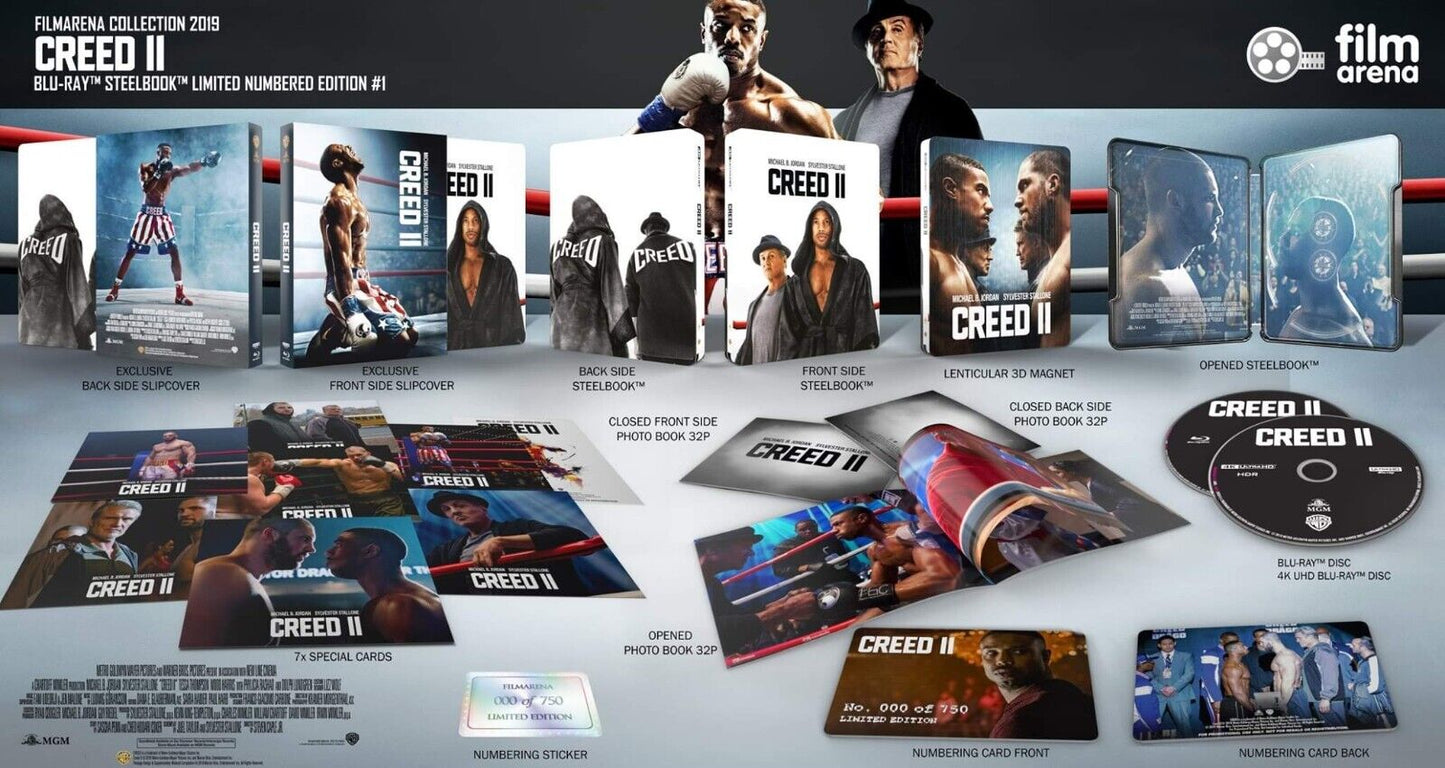 Creed II 4K+2D Blu-ray SteelBook  Filmarena Collection #118 Box Set