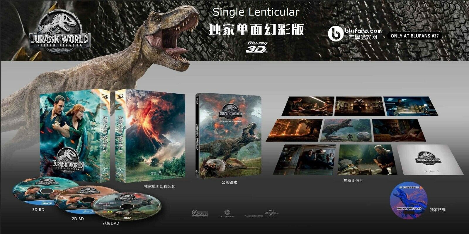 Jurassic World - Fallen Kingdom (hmv Exclusive) 4K Ultra HD Steelbook, 4K  Ultra HD Blu-ray, Free shipping over £20