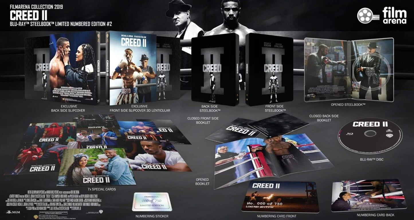 Creed II 4K+2D Blu-ray SteelBook  Filmarena Collection #118 Box Set