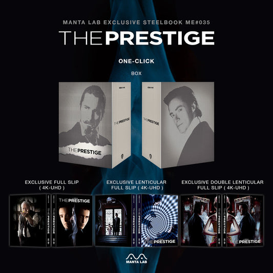 The Prestige 4K Blu-ray Steelbook Manta Lab Exclusive ME#35 One Click Box Set