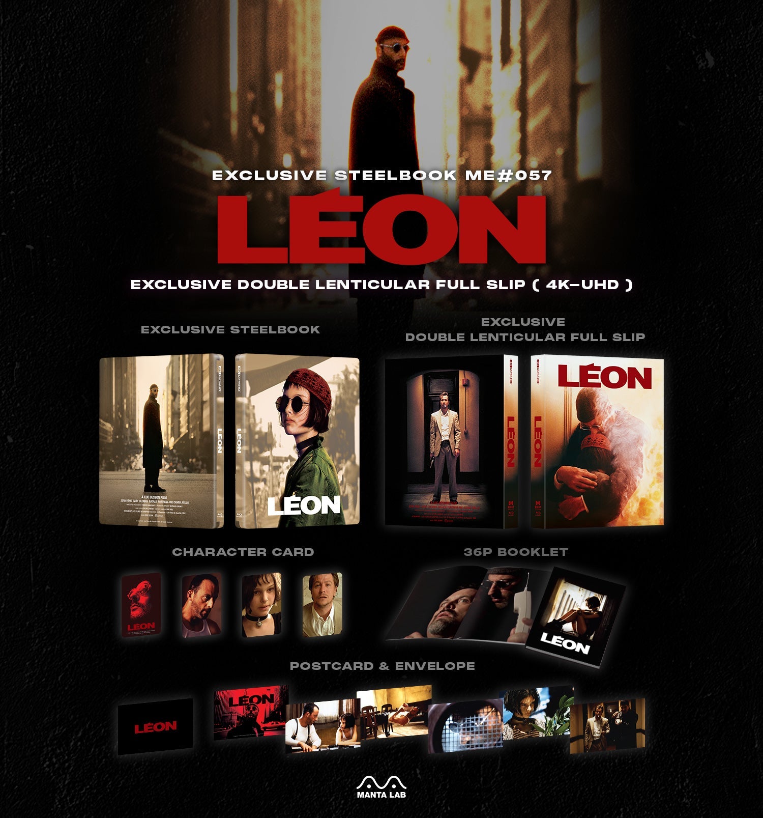 Leon Limited Edition UK Exclusive 4K Ultra HD Steelbook (includes